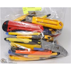BAG OF UTILITY KNIVES