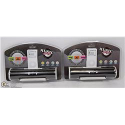 LOT OF 2 MUSIC ANGEL PORTABLE SPEAKERS