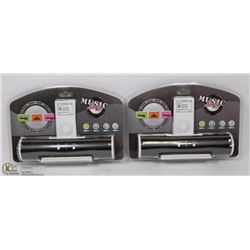 LOT OF 2 MUSIC ANGEL PORTABLE SPEAKERS