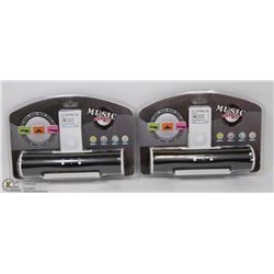 LOT OF 2 MUSIC ANGEL PORTABLE SPEAKERS