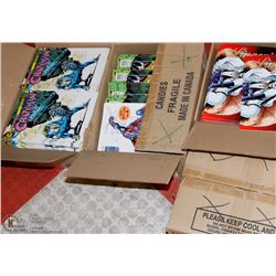 4 BOXES OF 20 YEAR OLD ASSORTED COMICS OVER 600