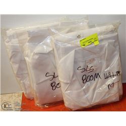LOT OF 3 MEDIUM WHITE COATS