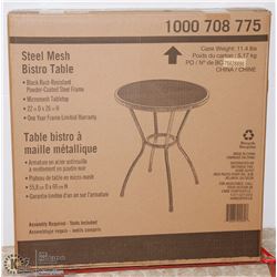 STEEL MESH BISTRO TABLE