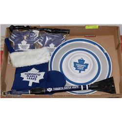 FLAT OF TORONTO MAPLE LEAFS ITEMS