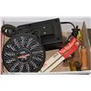 Image 1 : FLAT OF ASSORTED HAND TOOLS, CAR WARMER AND