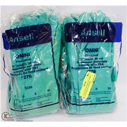 2 BUNDLES OF ANSEL SZ 7 FOOD SAFE OMNI FLOCKLINED