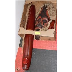 LOT OF 3 INDONESIAN WOODEN WALL MASKS