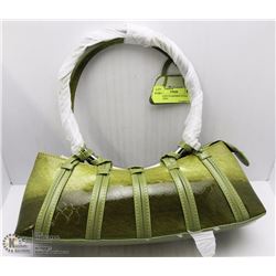 NEW GREEN SNAKESKIN STYLE METAL RING