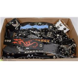 FLAT OF ASSORTED BIKER WRIST BANDS