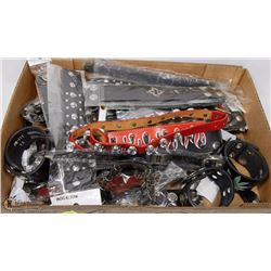 FLAT OF ASSORTED BIKER WRIST BANDS