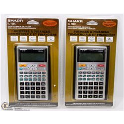 LOT OF 2 SHARP EL-738C BUSINESS/ FINANCIAL