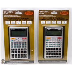 LOT OF 2 SHARP EL-738C BUSINESS/ FINANCIAL