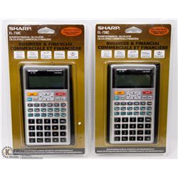 LOT OF 2 SHARP EL-738C BUSINESS/ FINANCIAL