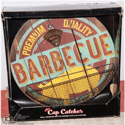 BBQ WALL MOUNTED BOTTLE OPENER WITH CAP