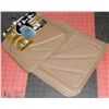 Image 1 : 4PC UNIVERSAL FIT VEHICLE FLOOR MATS