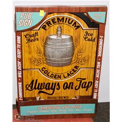 PUB SIGN 24" X 16"