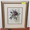 Image 1 : FRAMED FLORAL PICTURE