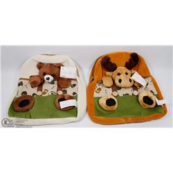 LOT OF TWO SMALL KIDS BACKPACKS