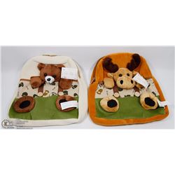 LOT OF TWO SMALL KIDS BACKPACKS