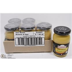 CASE OF 6 DIJON MUSTARD JARS (6X 195ML)