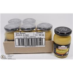 CASE OF 6 DIJON MUSTARD JARS (6X 195ML)