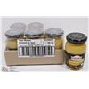 Image 1 : CASE OF 6 DIJON MUSTARD JARS (6X 195ML)