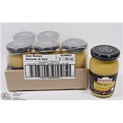 CASE OF 6 DIJON MUSTARD JARS (6X 195ML)