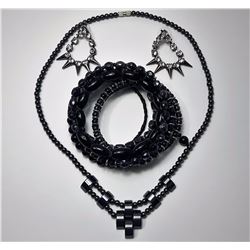#1 - BLACK HEMATITE JEWELRY SUITE