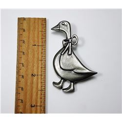 #23 - VINTAGE SIGNED PEWTER BROOCH