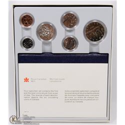 1982 CANADIAN 6 COIN SPECIMEN SET WITH COA