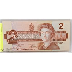 CANADIAN 1986 UNCIRCULATED $2 BILL