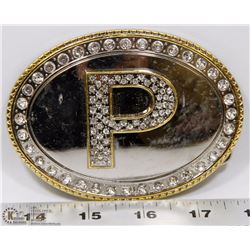 LARGE BELT BUCKLE "P"