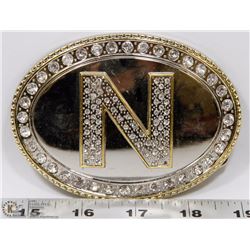 LARGE BELT BUCKLE "N"