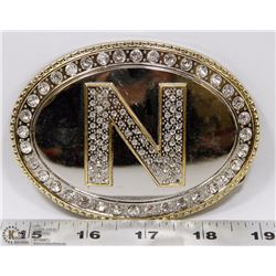 LARGE BELT BUCKLE "N"