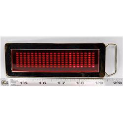 LED BELT BUCKLE, DISPLAY YOUR OWN MESSAGE!