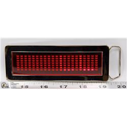 LED BELT BUCKLE, DISPLAY YOUR OWN MESSAGE!
