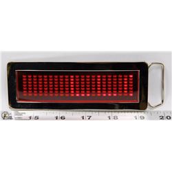 LED BELT BUCKLE, DISPLAY YOUR OWN MESSAGE!