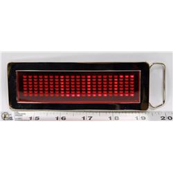 LED BELT BUCKLE, DISPLAY YOUR OWN MESSAGE!