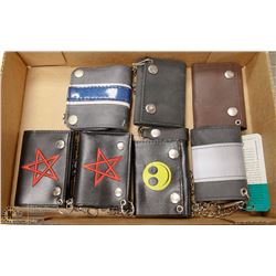 FLAT WITH 7 ASSORTED NEW WALLETS