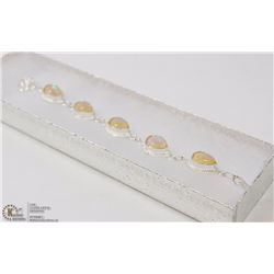 #27-AUSTRALIAN TRIPLE OPAL GEMSTONE BRACELET