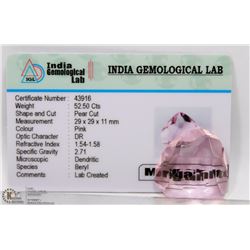 #7-MORGANITE GEMSTONE 52.50CTS