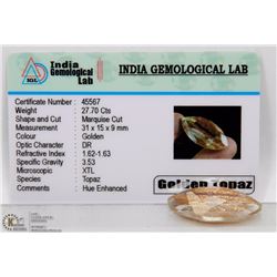 #9-GOLDEN TOPAZ GEMSTONES 27.70CTS