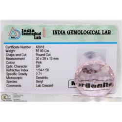 #8-MORGANITE GEMSTONE 55.90CTS