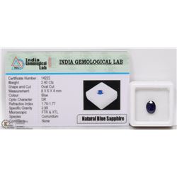 #20-NATURAL BLUE SAPPHIRE 2.40CTS