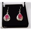 Image 1 : #3-NATURAL RUBY EARRINGS