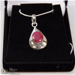 #4- NATURAL RUBY PENDANT