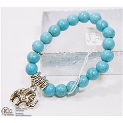 #2-BLUE TURQUOISE BRACELET 7.5"