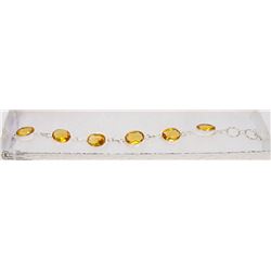 #40-LEMON TOPAZ GEMSTONE BRACELET