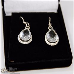 #25- WHITE TOPAZ GEMSTONE EARRINGS
