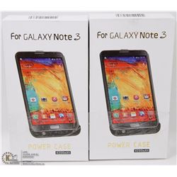 LOT OF 2 GALAXY NOTE 3 POWERCASES